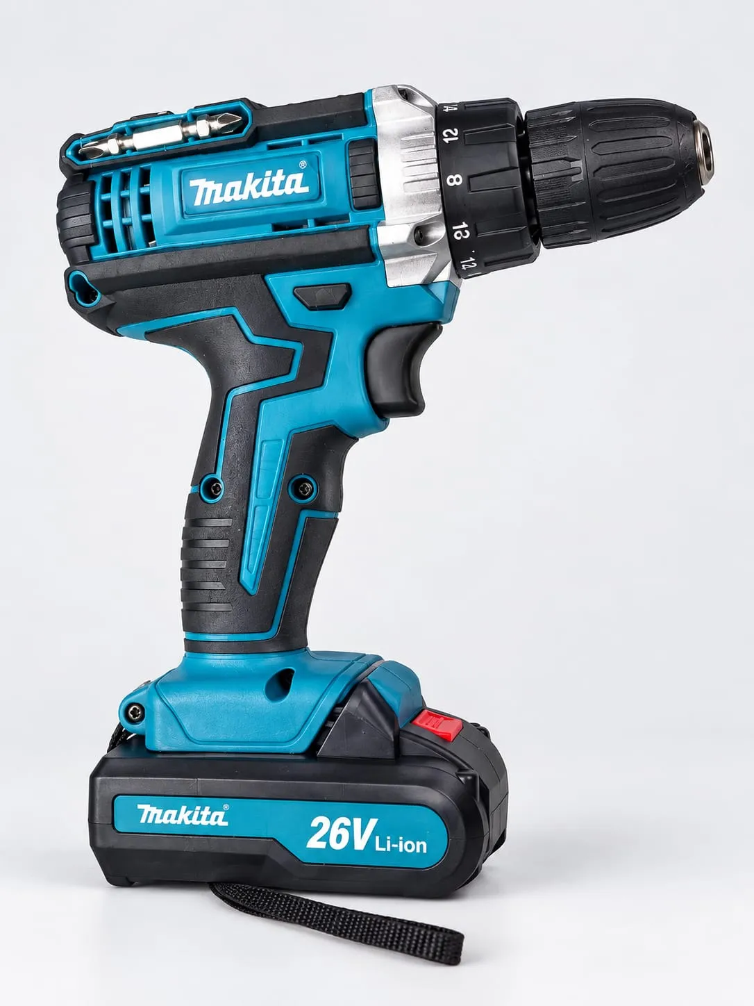 26V Cordless Electric Drill Set with Rechargeable Li-Ion Battery, Drill Bits, Screwdriver Bits, Socket Set & Flexible Extension Tool Kit
